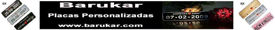 Placas de Carro Personalizadas "Decorativas" 