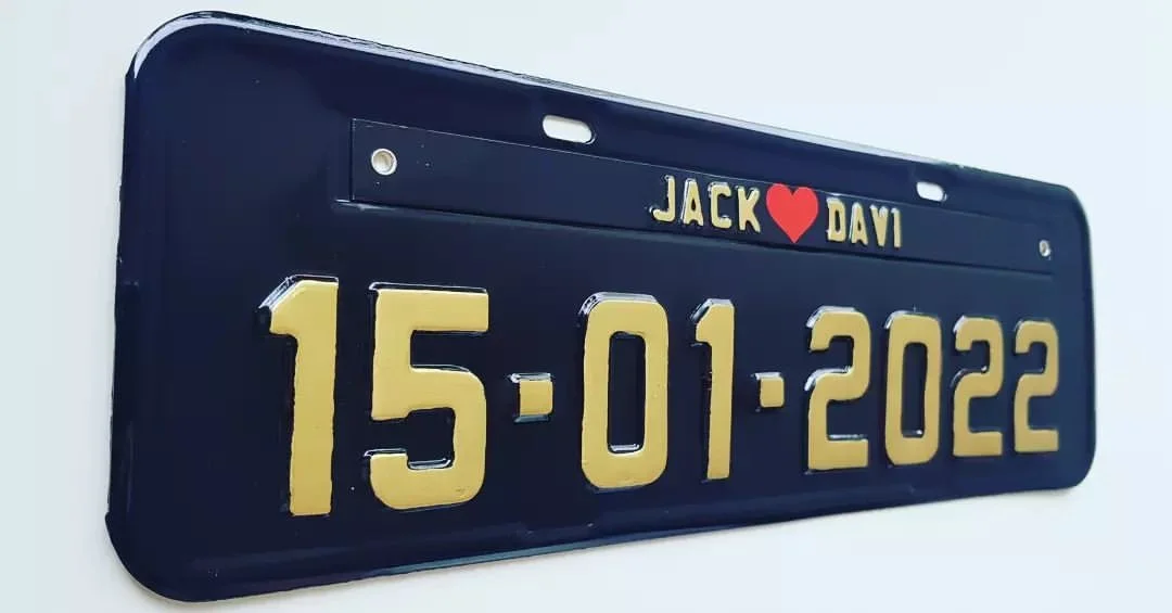 Placas de Carro Personalizadas - Preta 2