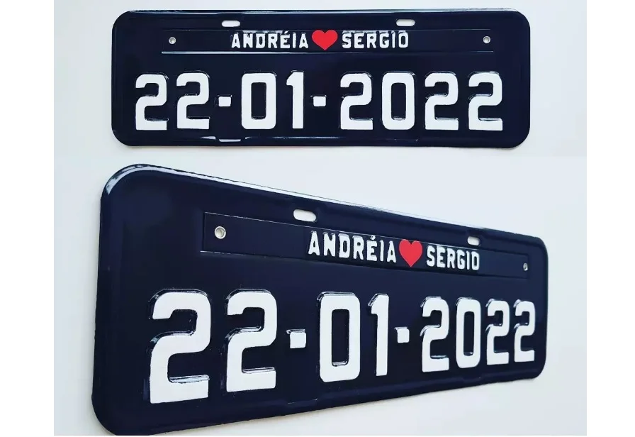 Promoção 02 Placas Personalizadas para Casamento