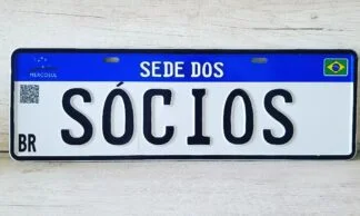 Placa Mercosul Decorativa