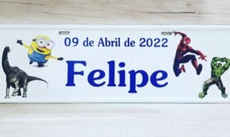 Fabrica Placa de Carro Adesivada para Aniversário