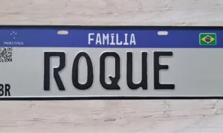Placa Mercosul Personalizada: Presente Especial para sua Família