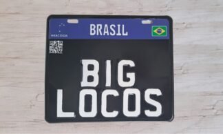 Placa de Moto Mercosul Personalizada Decorativa. Ideal para casamento, aniversários, motor clubes