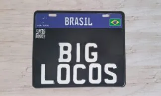 Placa de Moto Mercosul Personalizada Decorativa. Ideal para casamento, aniversários, motor clubes