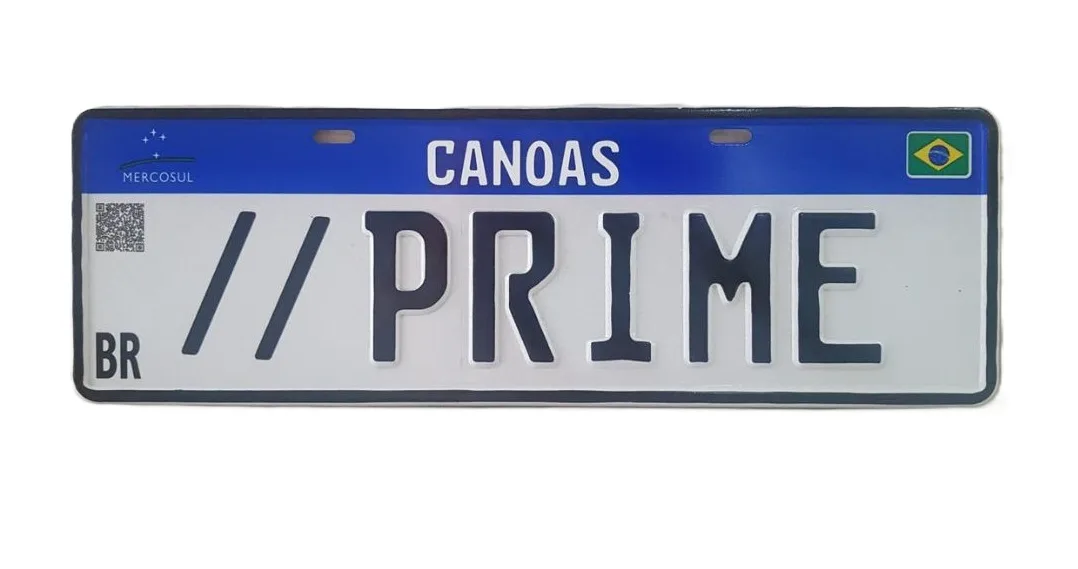 Placa de Carro Mercosul Personalizada (Decorativa) para Empresas, Eventos e Produtos