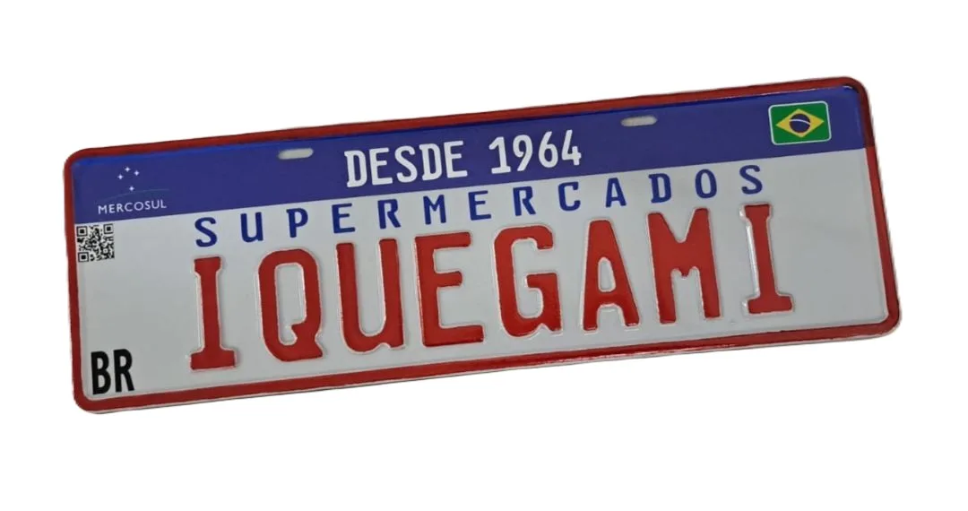 Placa Mercosul Personalizada com Nome da Empresa