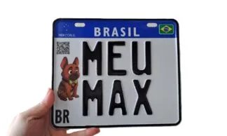 Placa Mercosul Original Personalizada para Amantes de Pets